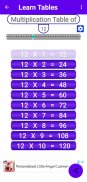 MULTIPLICATION TABLES EXPERT. Play to Learn. screenshot 5