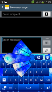 GO Keyboard Simple Blue Theme screenshot 5