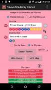 New York Subway Route Planner screenshot 0