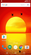 Sunset Live Wallpaper - Flying Bird LWP screenshot 3