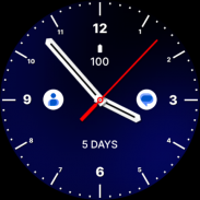 Super Blue Black Watch Face screenshot 3