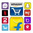 All Apps: Online Shopping Food Travel Social Media Icon