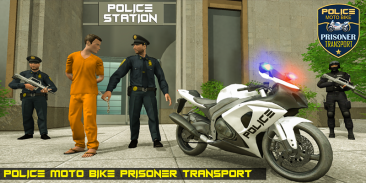 Police Moto Bike Prisoner Transport 3D screenshot 3