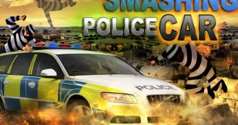 Smash Police Car - Outlaw Run screenshot 1