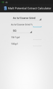 Malt Potential Extract Calc screenshot 0