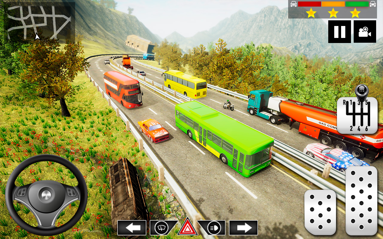 Simulador de ônibus subida offroad moderno: ônibus de transporte de ônibus  de montanha de van::Appstore for Android