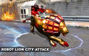 Ultimate Wild Lion Robot: Car Robot Transform Game screenshot 6