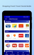 Web Browser: Shopping Food Travel Social Media Etc screenshot 14