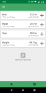 Body Measurements and Weight Loss Tracker screenshot 2