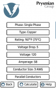 Prysmian Group Voltage Drop screenshot 7