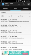 MySwimmingTimes screenshot 7