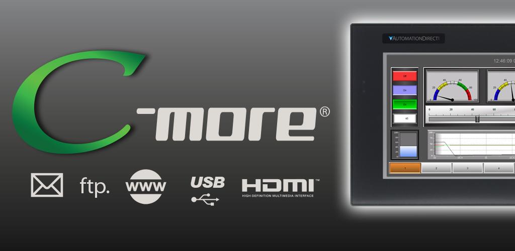 C more software. Android as HMI. Automationdirect.