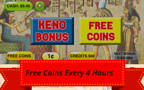 Cleopatra Keno with Bonus Casino Keno Bonus Games screenshot 5