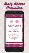 Baby Shower Invitation Card Maker screenshot 0