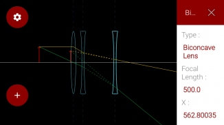 Ray Optics, Óptica Física, Ray Diagram Simulation screenshot 8