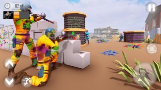 페인트 볼 전투 Royale 3D : 전장 총 발사 screenshot 4