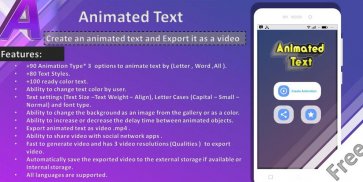 Animated Text Creator - Text Animation video maker screenshot 5