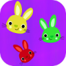 Colorful Bunnies Icon