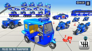 Police Tuk Tuk Transport Truck screenshot 5