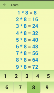 Multiplication Table screenshot 1