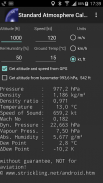 Standard Atmosphere Calculator screenshot 3