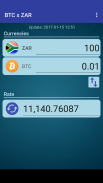 Bitcoin x South African Rand screenshot 1