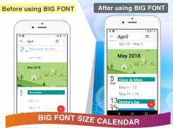 Big Font - Cambiar tamaño de fuente screenshot 1