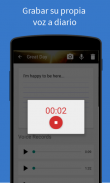 Diario de voz con fotos y videos screenshot 1