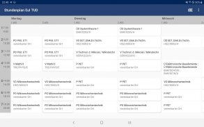 EUI Stundenplan screenshot 2