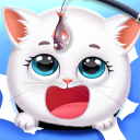 Cute Kitty Cat Pet Care Icon