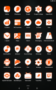 Inverted White and Orange Icon Pack Free screenshot 23