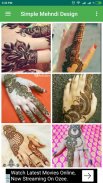 Simple Mehndi Designs 2018 screenshot 1