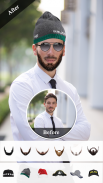 Man Photo Editor - Beard Mustache Hairstyle Cap screenshot 0