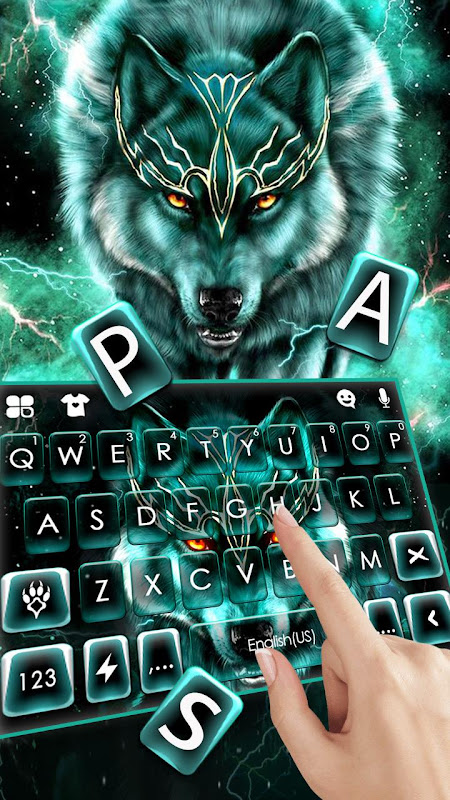 neon wolf keyboard