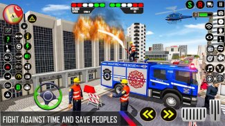 Police Fire Truck Game 2022 screenshot 5