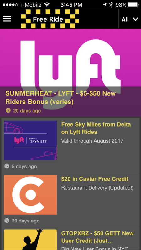 lyft new user credit