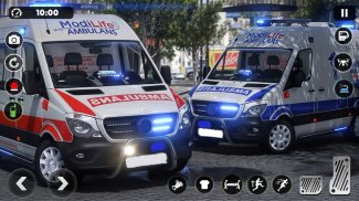 Ambulance Sim 3D Rescue Games screenshot 0