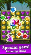 Jungle Gem Blast: Juwelen-Crush-Puzzle mit Match 3 screenshot 1