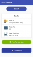 Indian Train Seat Position / Seat Map screenshot 2