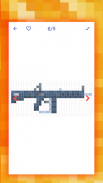 How to draw pixel weapons screenshot 5