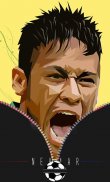 Neymar Lock Screen Zipper screenshot 6