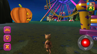 Halloween Cat Theme Park 3D screenshot 0