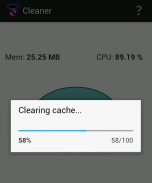Cleaner - klar, RAM und Cache screenshot 2