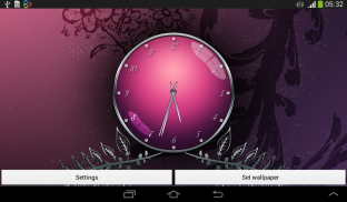 Free Pink Clock screenshot 4