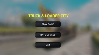 Truck & Loader Simulation City screenshot 0