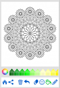 Fleurs Mandala livre coloriage screenshot 5