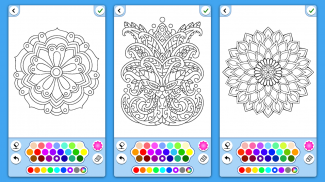 Flower mandala colouring book screenshot 5
