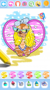 Glitter Beauty Coloring Pages screenshot 0