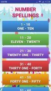 Numbers Spelling Learning screenshot 0