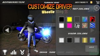 Wheelie King 2 - motorcycle 3D screenshot 2